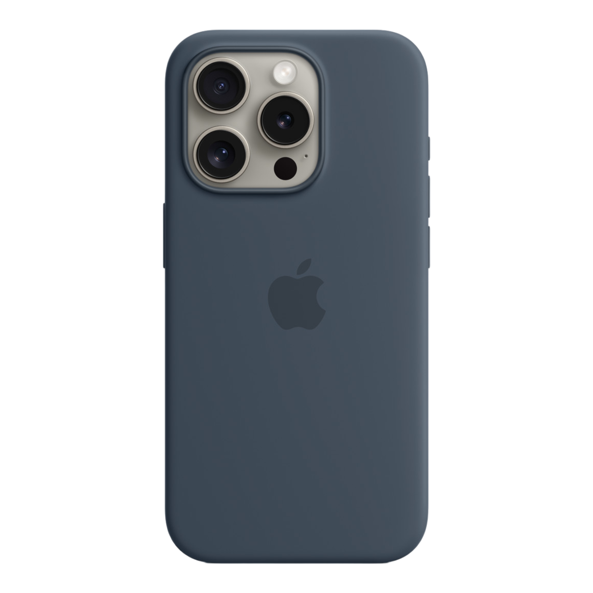 iPhone 15 Pro Silicone Case with MagSafe - Storm Blue - alAsil